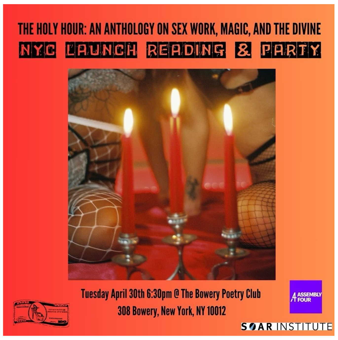 The Holy Hour: An Anthology on Sex Work, Magic, and the Divine – Book Launch Reading & Party